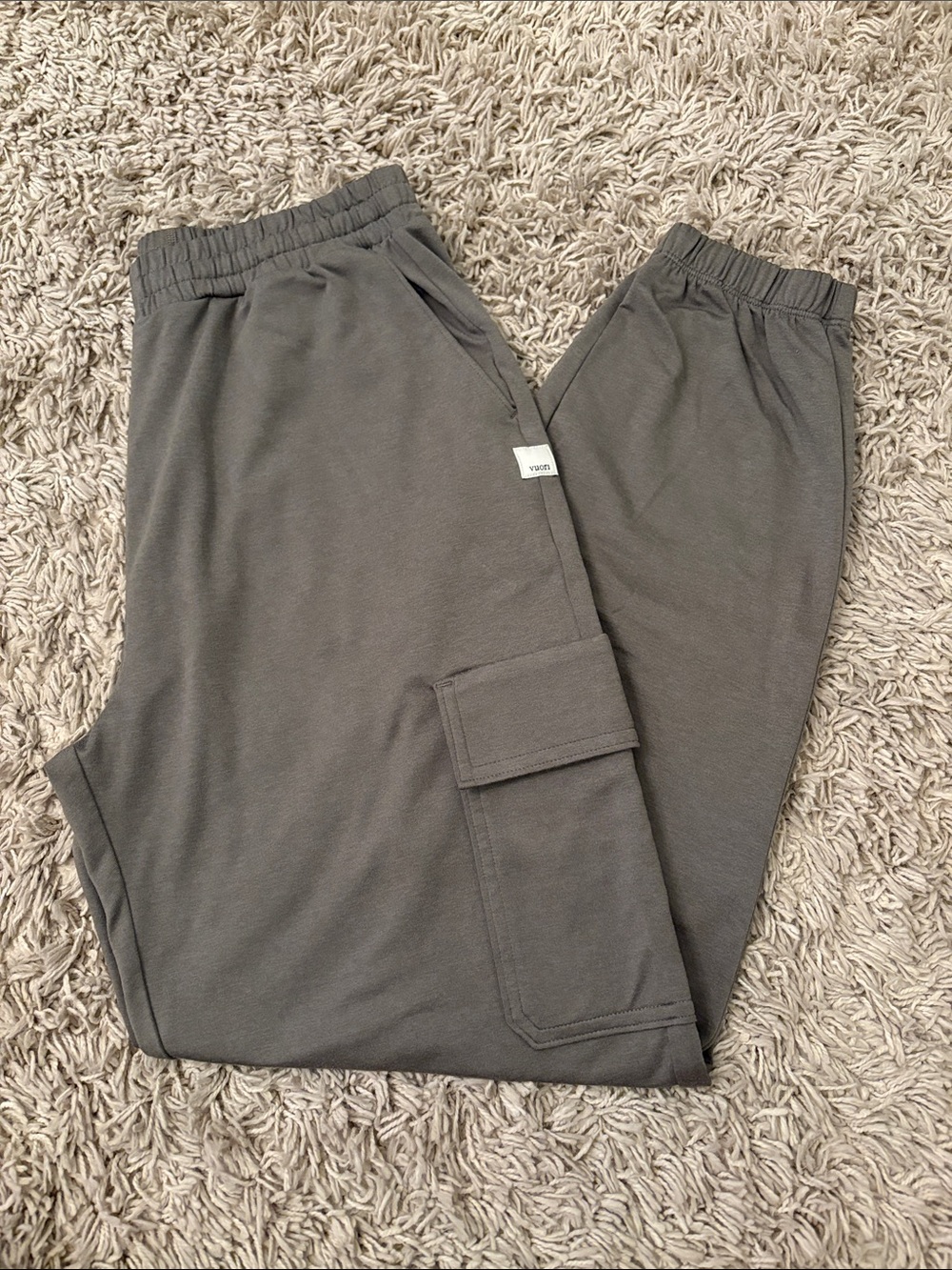 Vuori Olive Green Elastic-Waist Joggers